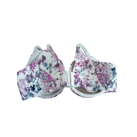 NWT Cacique floral  lightly‎ lined back smoother full coverage size 40D - Picture 3 of 8